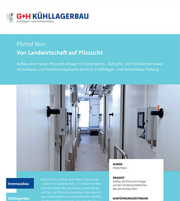 G+H Kühllagerbau: Neues Referenzinfoblatt